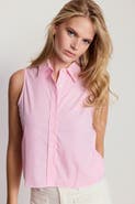 The Shirt by Rochelle Behrens The Boxy Cropped Sleeveless Shirt