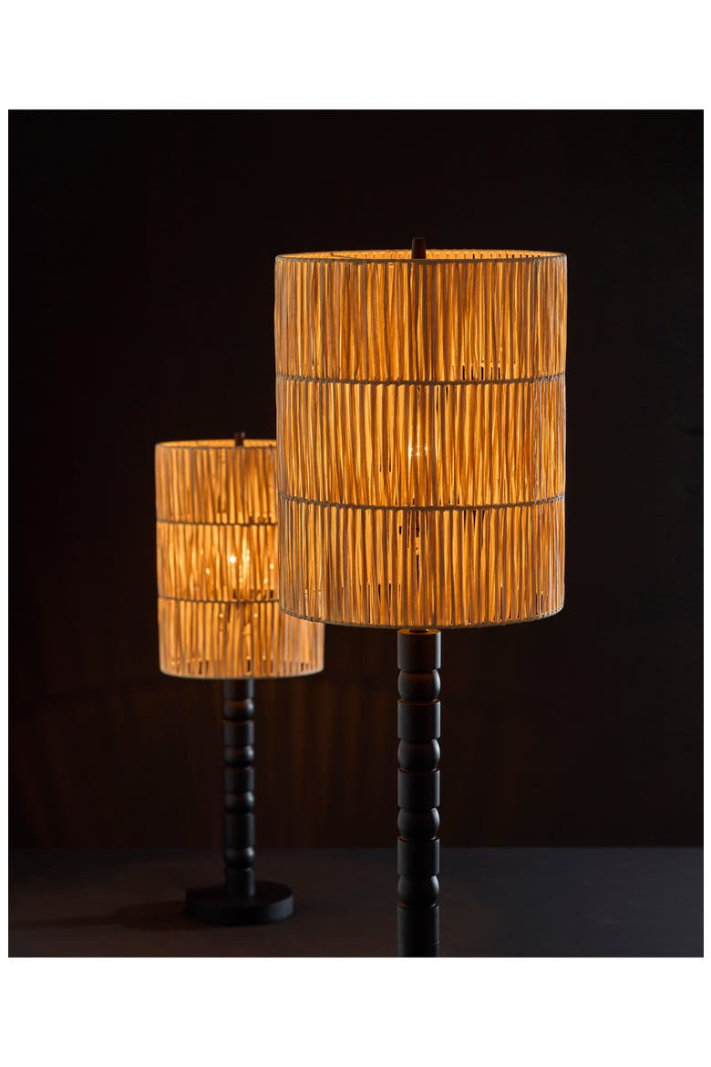 Norfolk Floor Lamp, Alternate, color, BLACK
