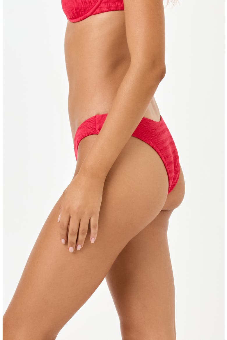 Rocky Classic Pucker Textured Bikini Bottoms, Alternate, color, POUT