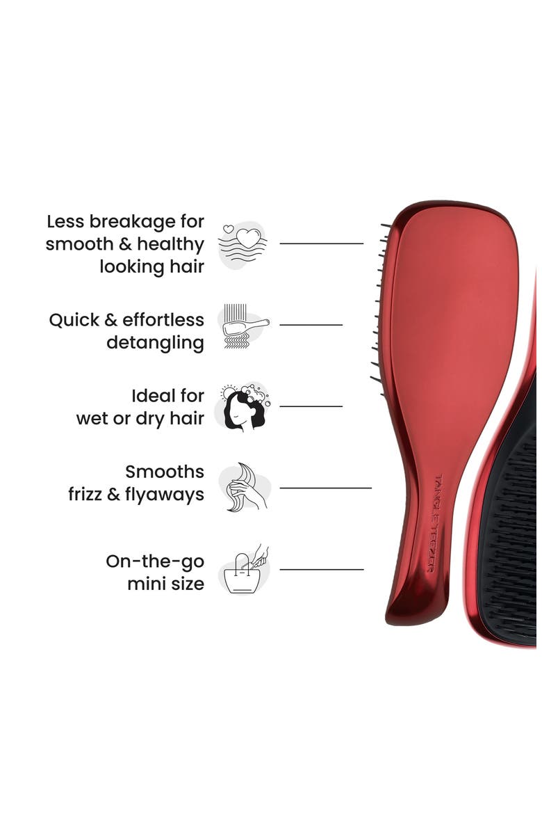 The Devil Wears Prada x Tangle Teezer Mini Ultimate Detangler Brush, Alternate, color, RED CHROME