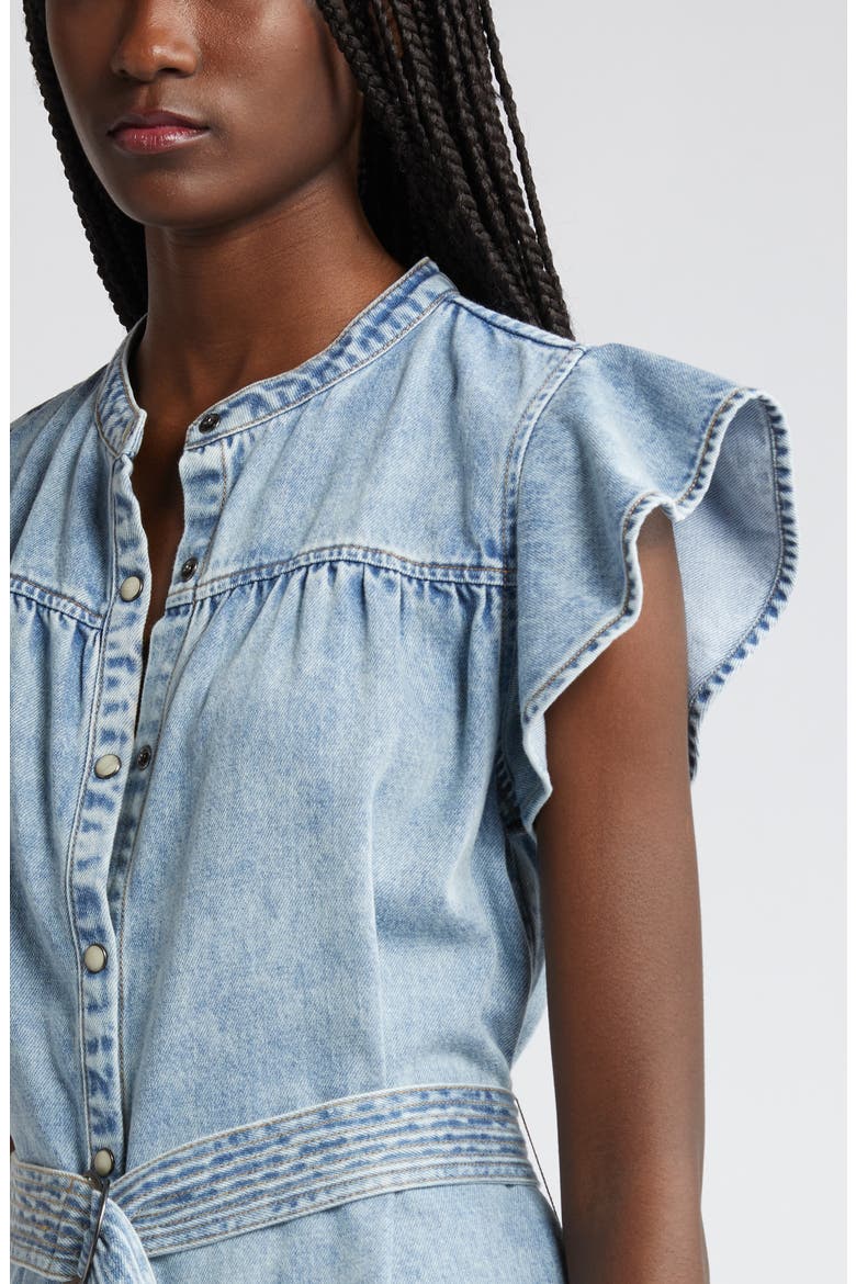 Letta Denim Dress, Alternate, color, FADED INDIGO