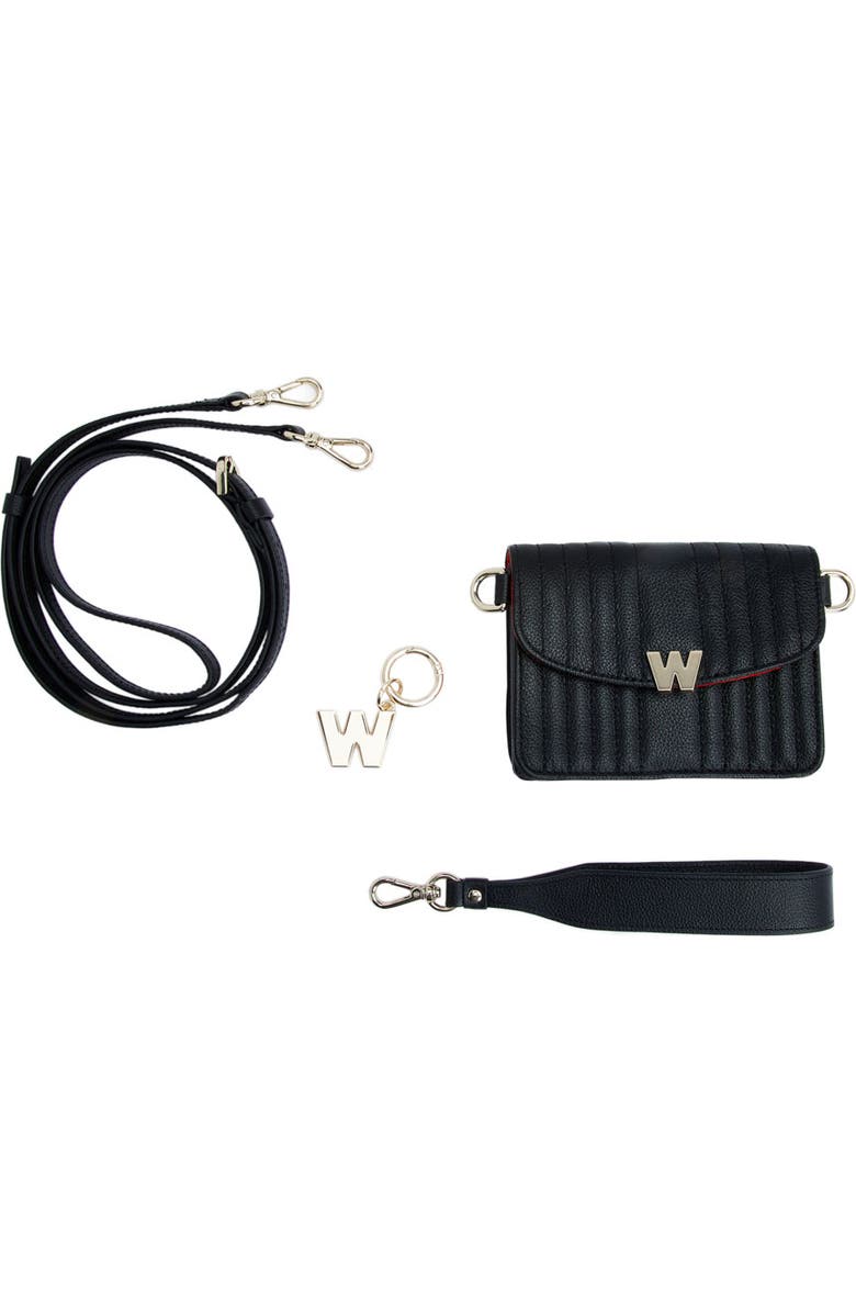 WOLF Mimi Mini Bag with Wristlet & Lanyard, Alternate, color, Black