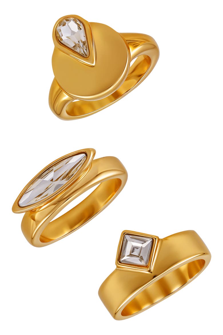 Trio Assorted 3-Pack Ring Set, Alternate, color, GOLD TONE