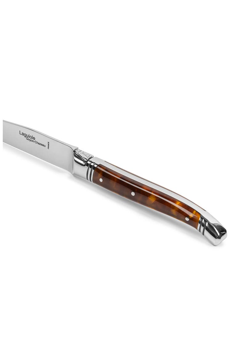 Set of 4 Laguiole Steak Knives, Alternate, color, TORTOISE SHELL