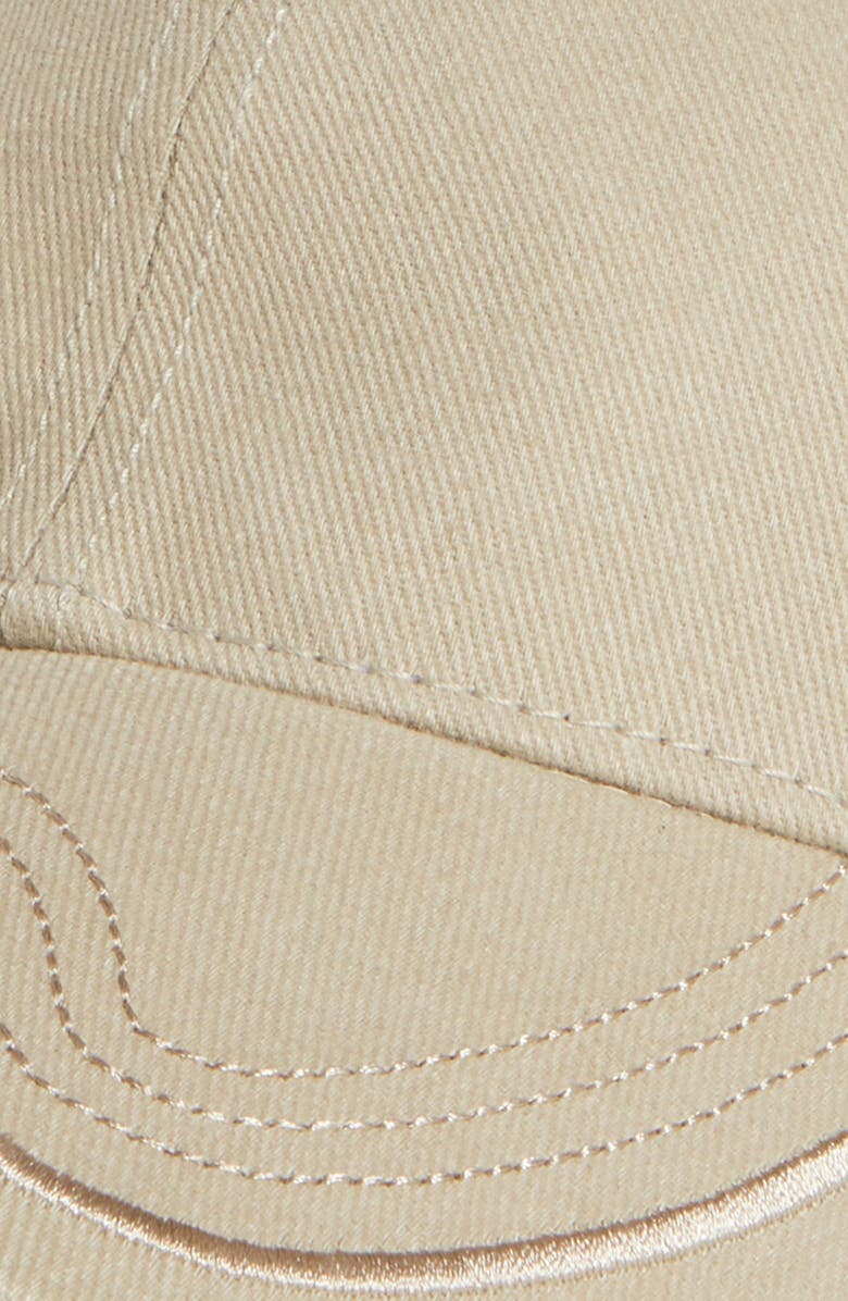 Balenciaga BB Logo Wave Stitch Baseball Cap, Alternate, color,