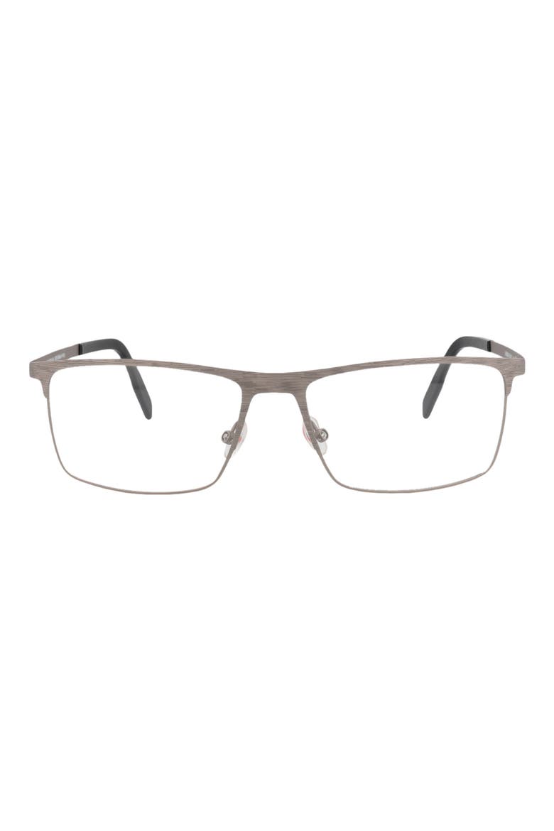 Core Optical 58mm Square Reading Glasses, Main, color, GREY GREY TRANSPARENT
