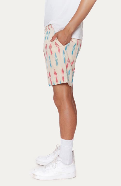 Raga Geo Print Pull-on Short In 001 White