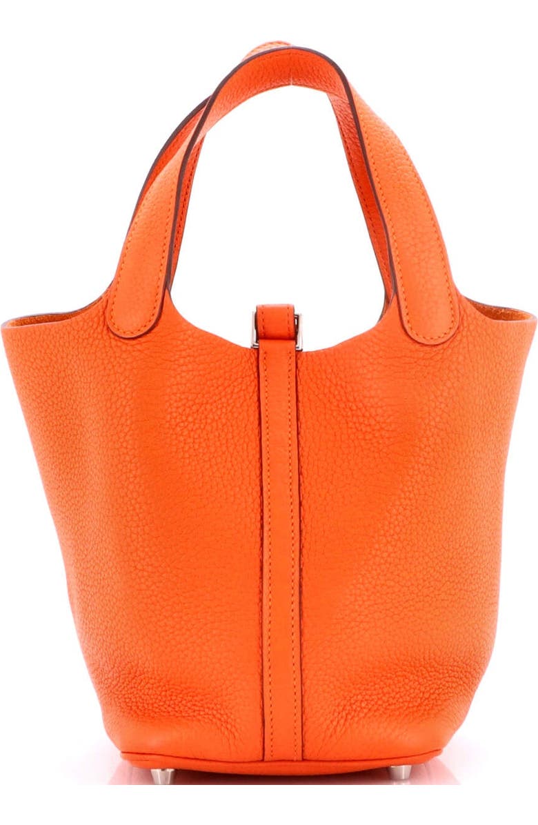 Pre-Owned Hermes Picotin Lock Bag Clemence PM, Alternate, color, Feu