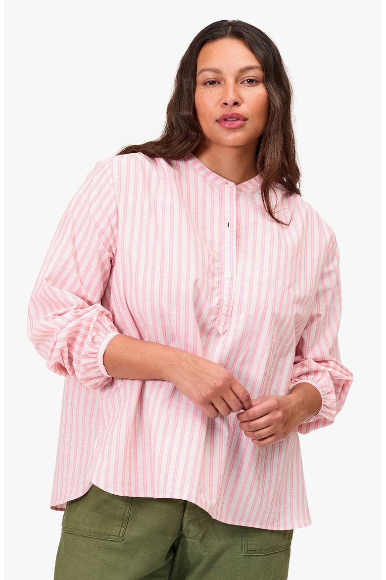St. Martin Stripe Top, Alternate, color, PEONY