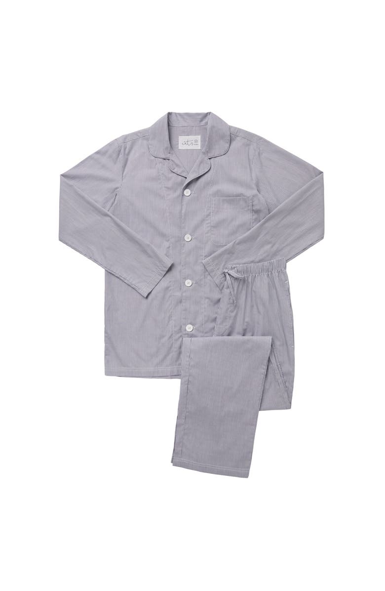 The Cat's Pajamas Men's Luxe Pima Pajama, Alternate, color, West Side Blue