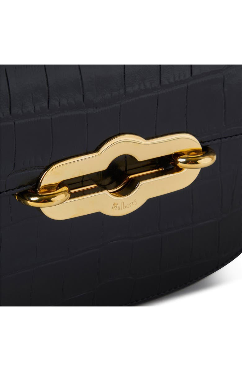 Mulberry Pimlico Shiny Croc Embossed Leather Satchel, Alternate, color,