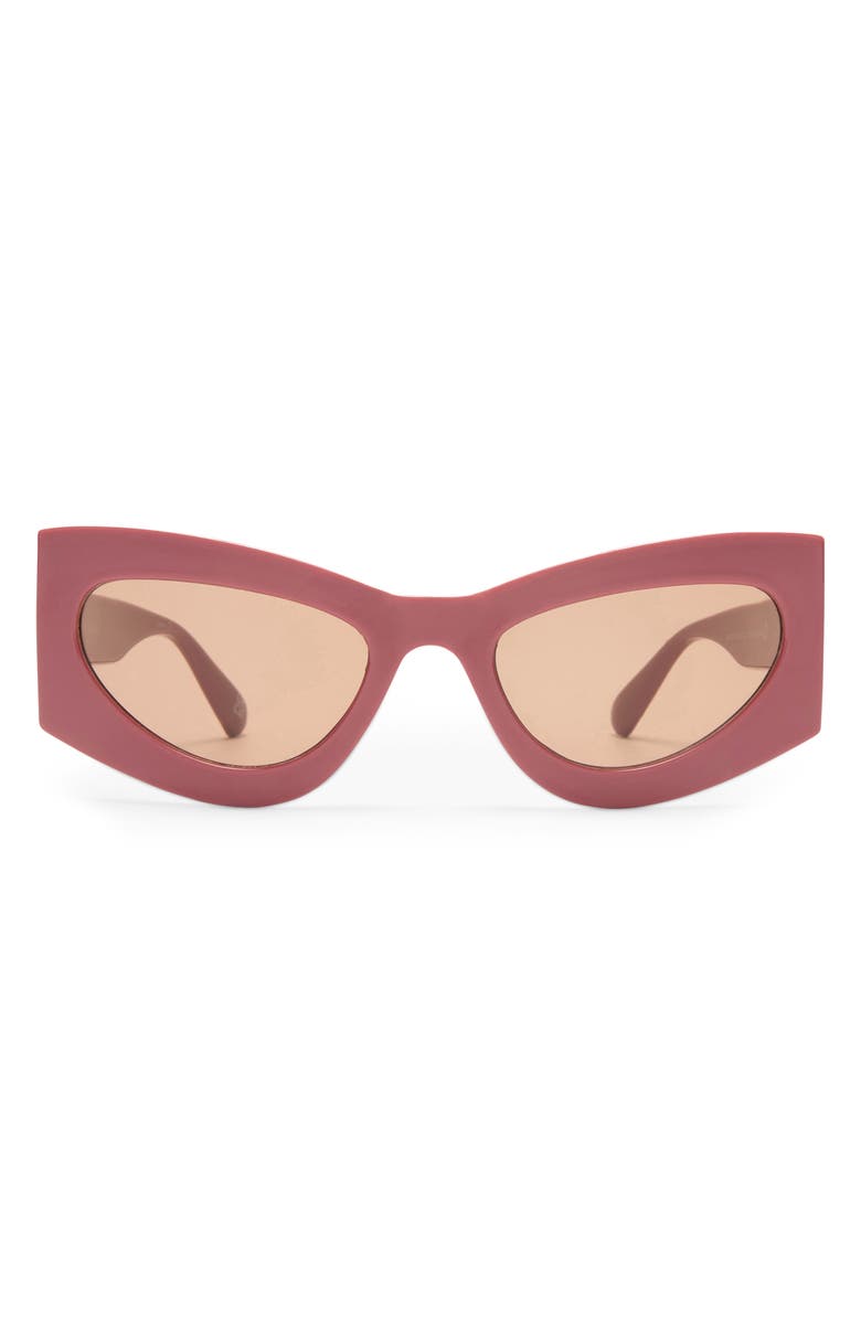AIRE Electra 49mm Small Cat Eye Sunglasses, Main, color, Terracotta/Hazel Tint