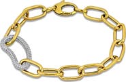 Julianna B. Diamond Link Chain Bracelet 14k