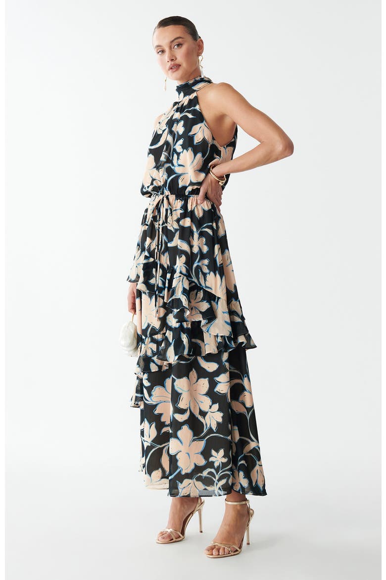 Olia Midi Dress, Alternate, color, Falling Garden