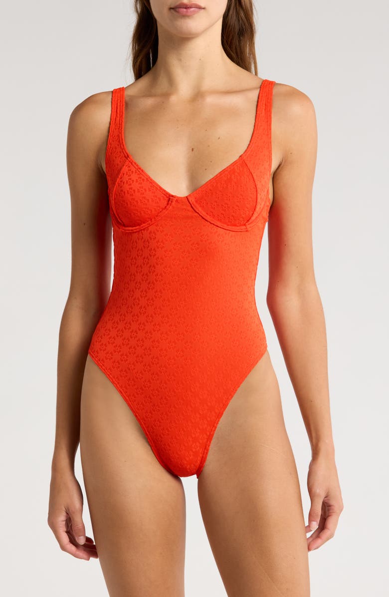 Billabong Good Vibes Emma One-Piece Swimsuit, Main, color,