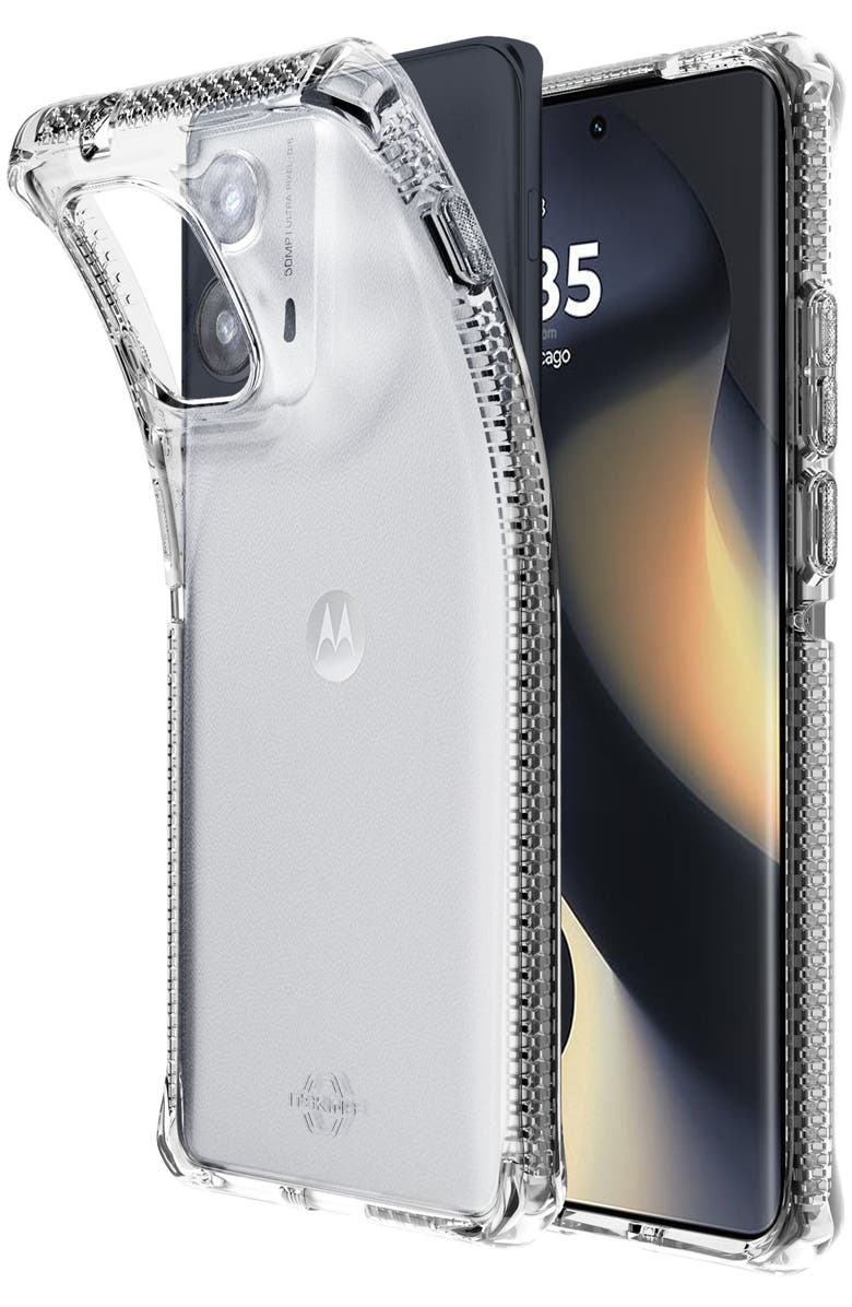 ITSkins Spectrum_R Clear Case for Motorola Moto Edge, Alternate, color, Clear