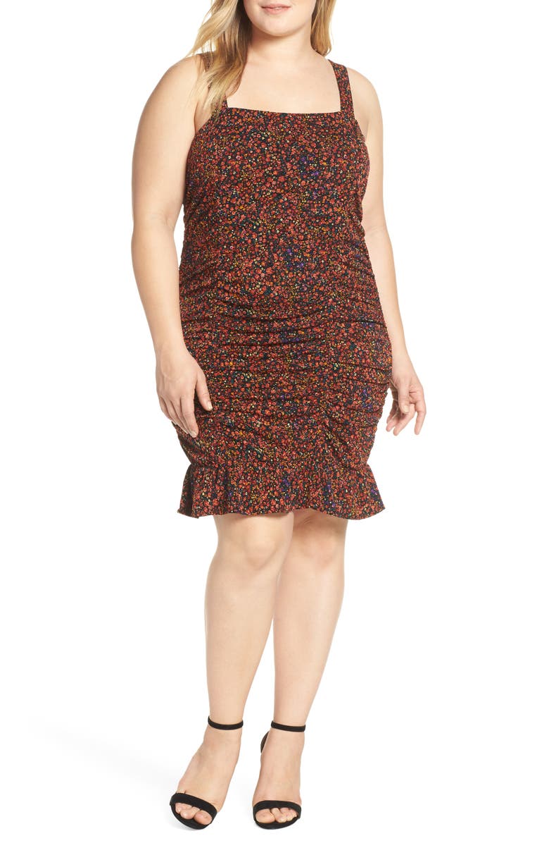 Leith Ruched Dress, Main, color,