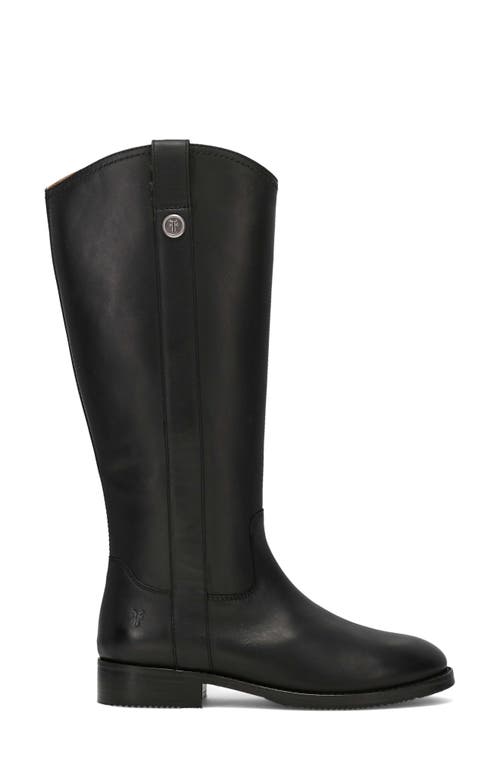 Frye Melissa Button Knee High Riding Boot In Black