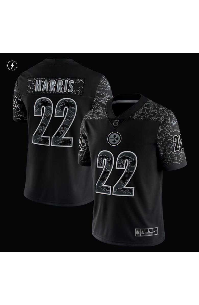 Nike Men's Nike Najee Harris Black Pittsburgh Steelers RFLCTV Limited Jersey, Alternate, color, 