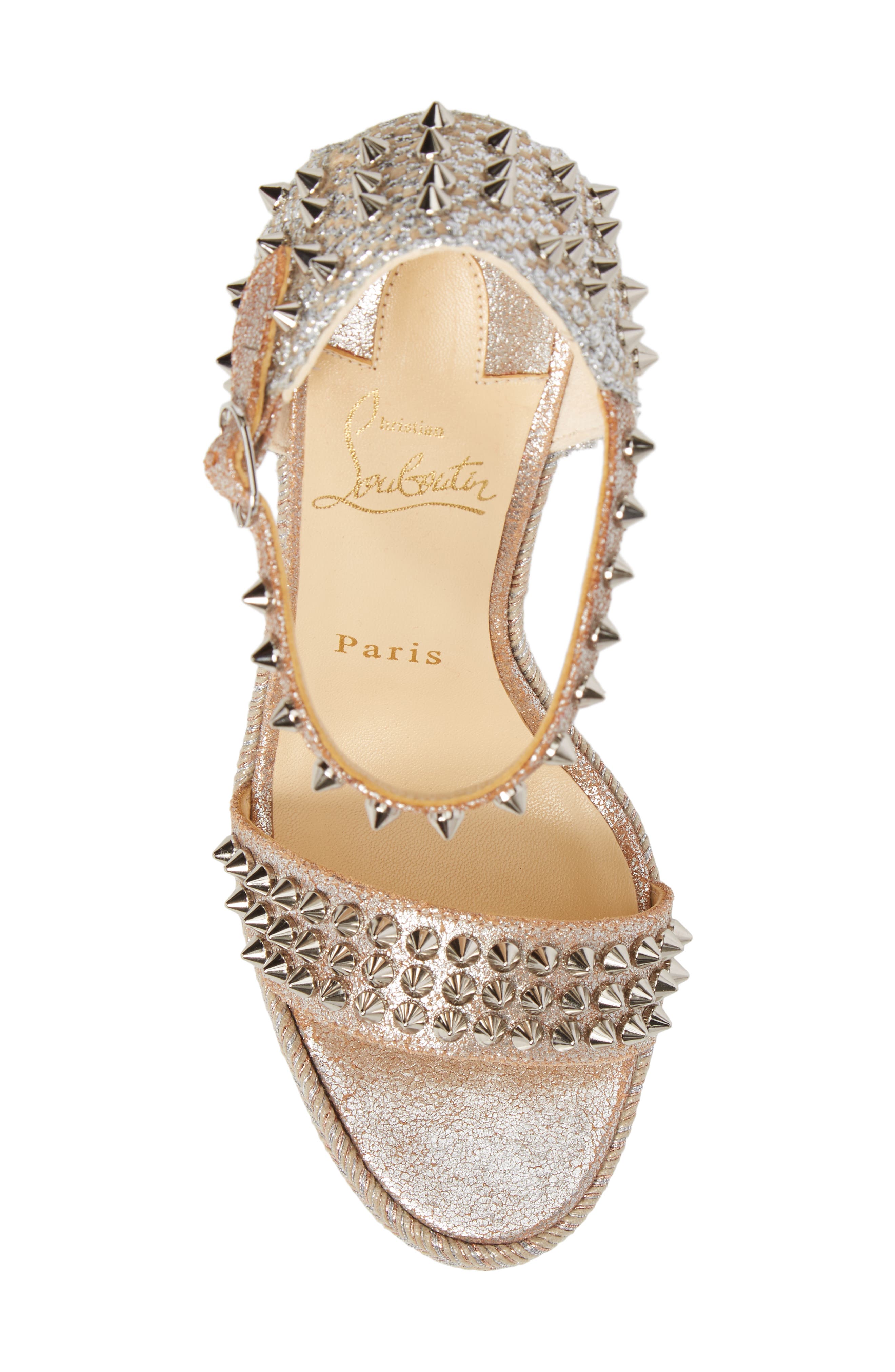 Christian Louboutin Madmonica Espadrille Platform Sandal, Alternate, color, 