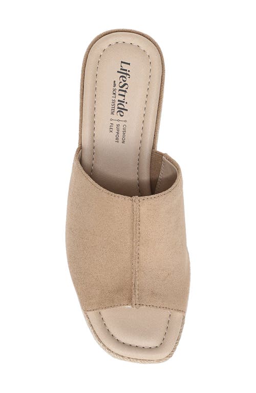 Lifestride Haute Espadrille Platform Wedge Slide Sandal In Multi