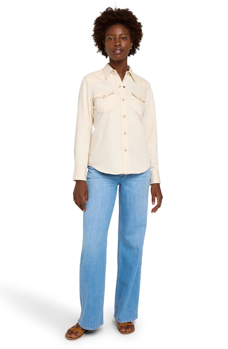 Faherty Organic Cotton Western Button-Up Shirt, Alternate, color, 