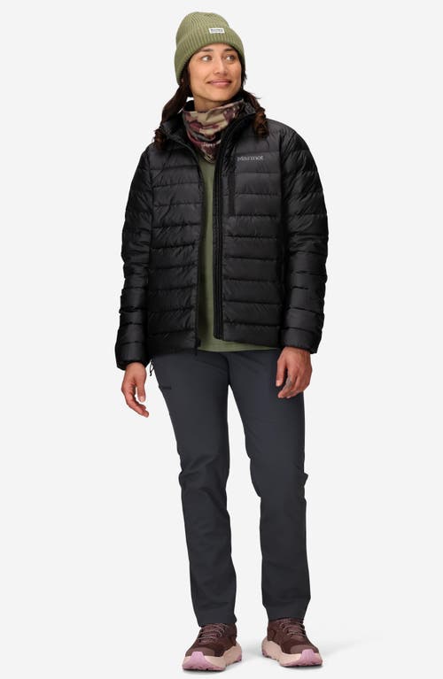 Marmot Highlander Quilted 700 Fill Power Down Puffer Jacket In Black