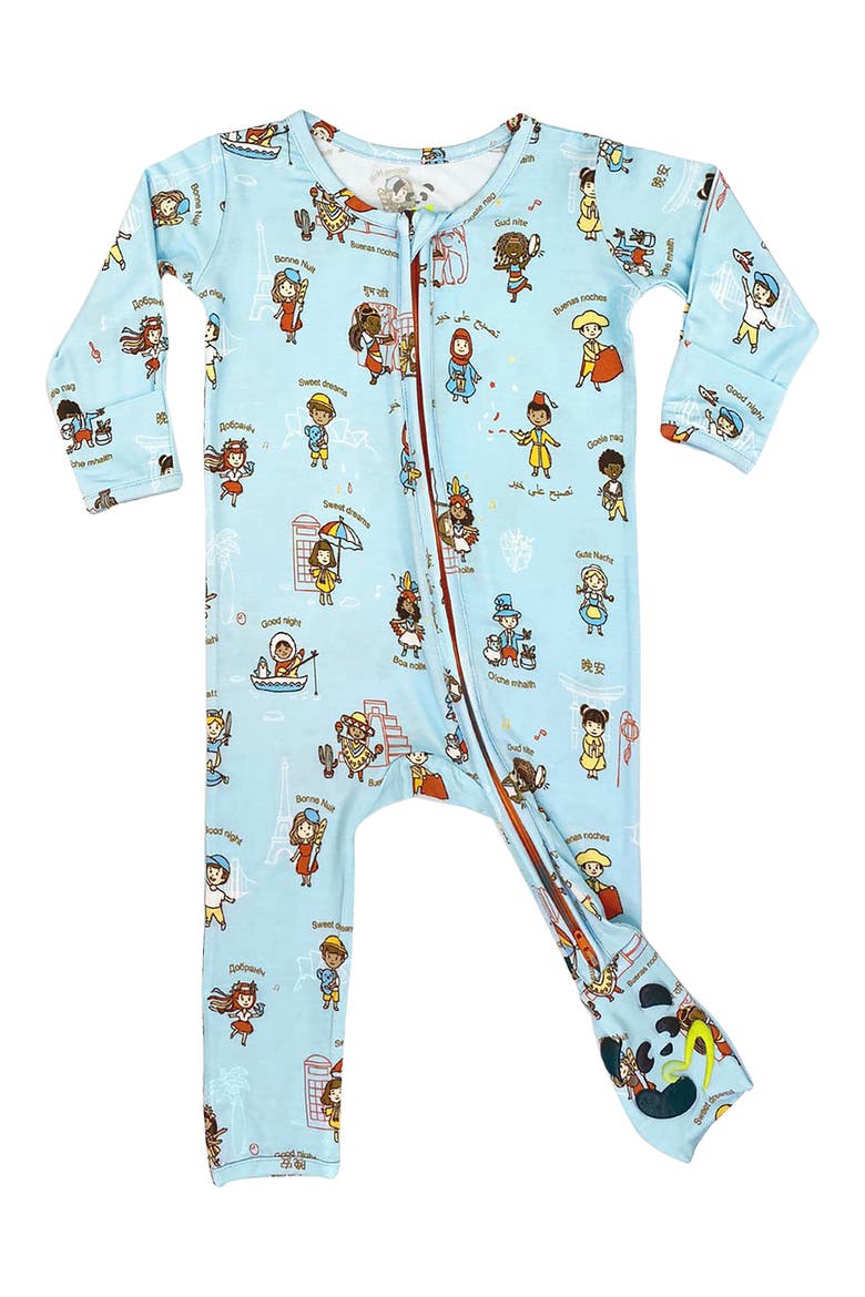 Kids' Goodnight World Convertible One-Piece Pajamas, Main, color, GOODNIGHT WORLD