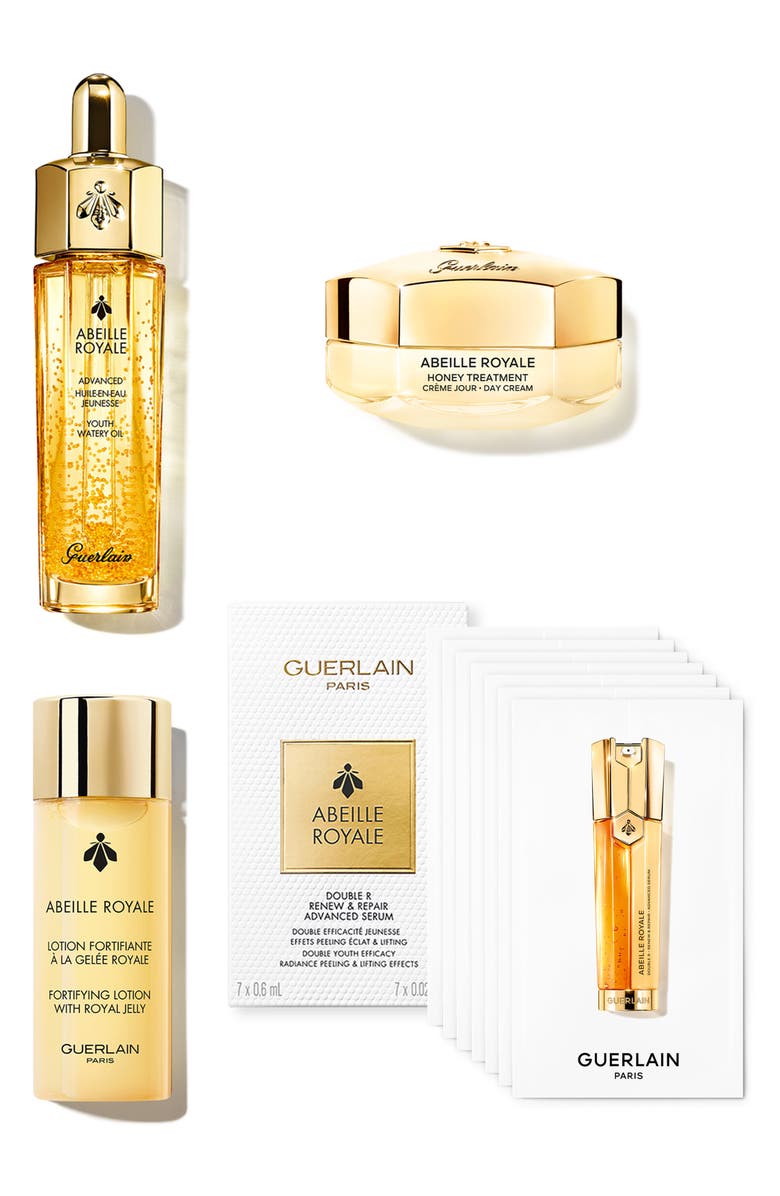 Guerlain 4-Piece Abeille Royale Travel-Size Hydrating Skin Care Set (Nordstrom Exclusive) $142 Value, Main, color, 