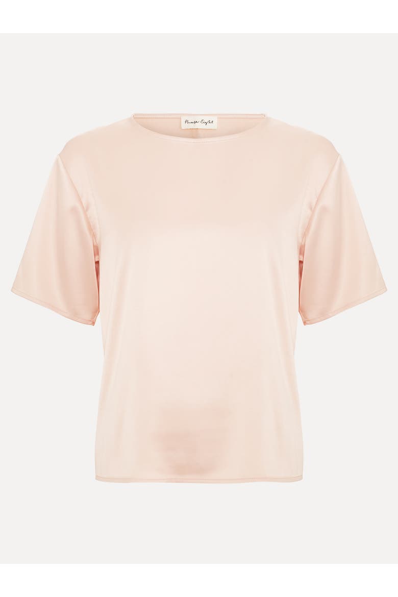 Francesca Satin Top, Alternate, color, Pale Pink