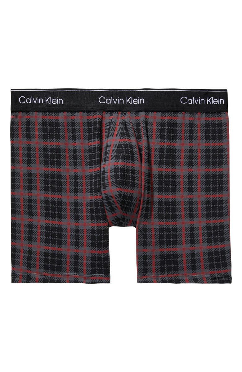 Calvin Klein Modern Holiday Plaid Boxer Briefs, Alternate, color,