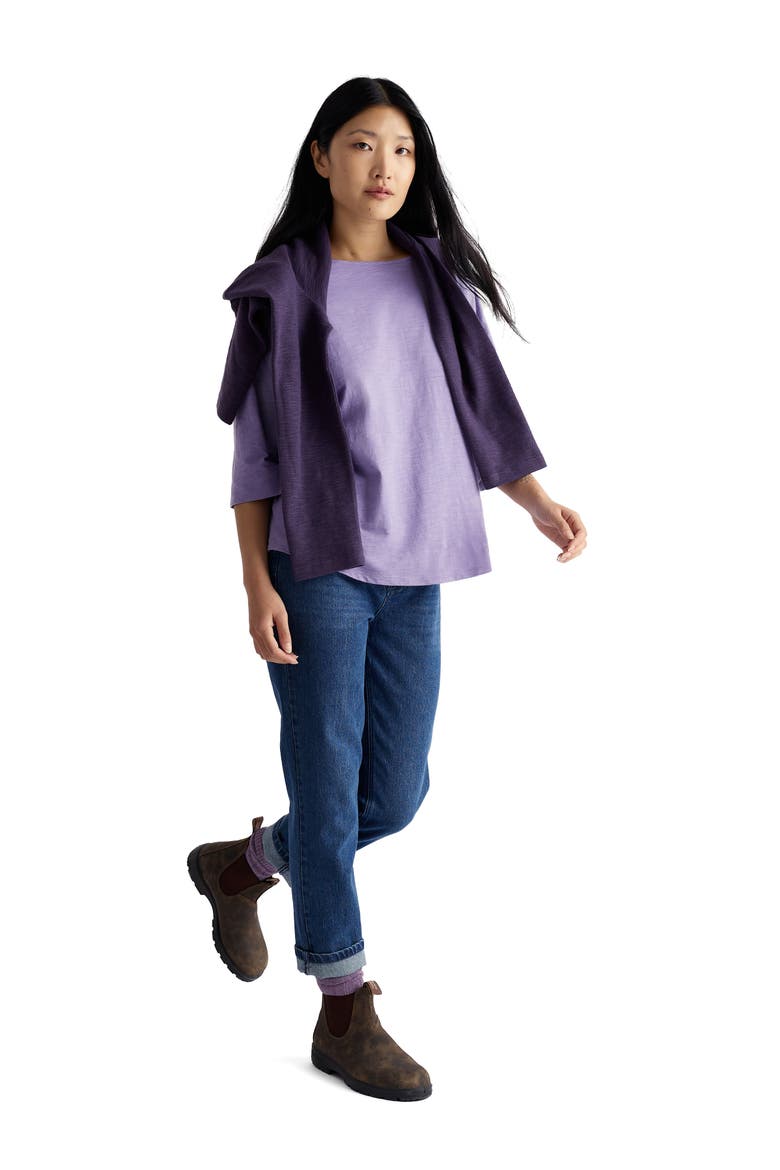 Tremayne Quay Organic Cotton Top, Alternate, color, BELLFLOWER