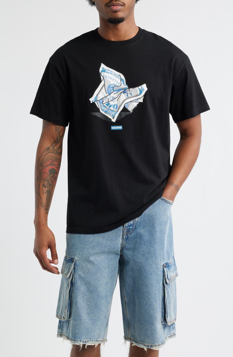 ICECREAM Tip Graphic T-Shirt, Main, color, Black