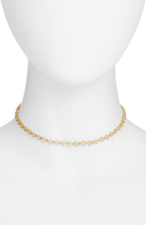 Vidakush Twinkle Flower Choker In Gold