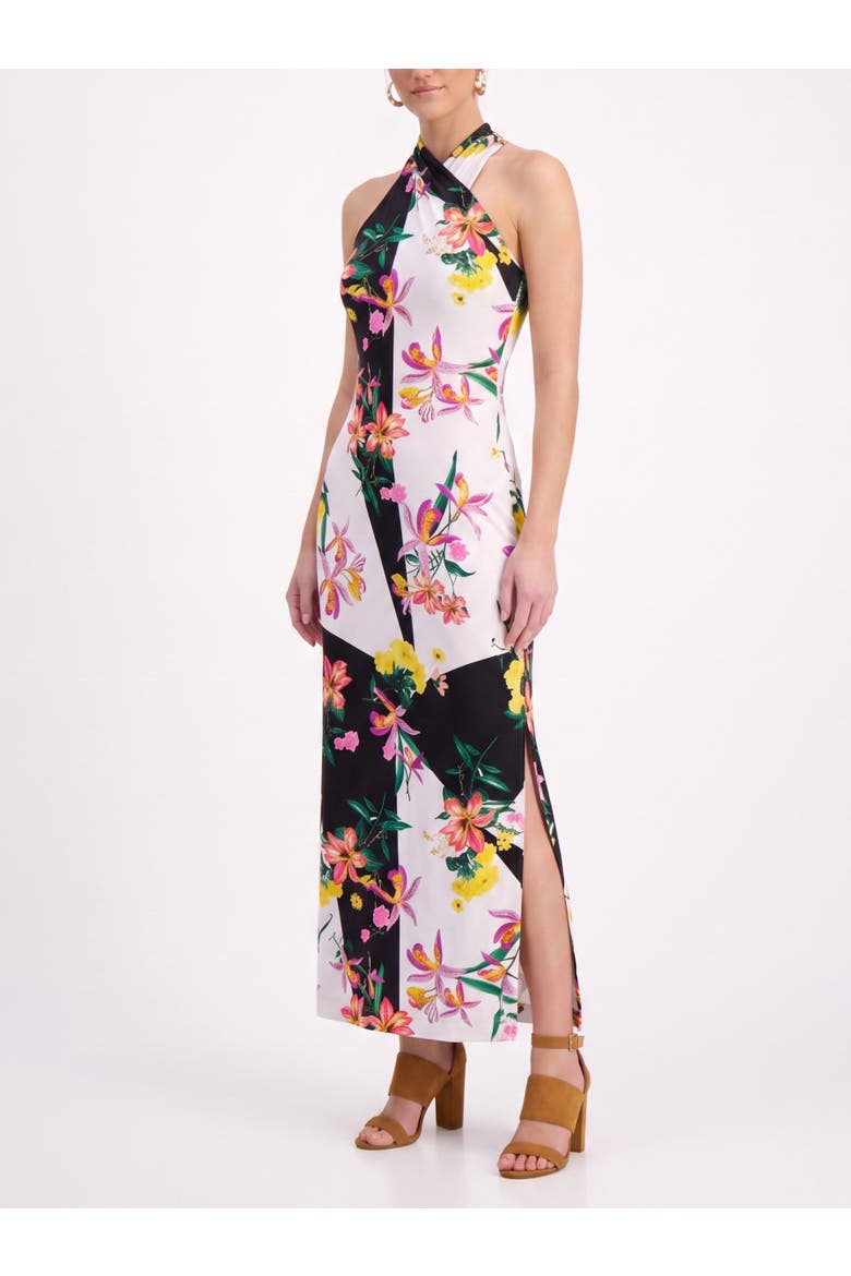 Harland Crossover Maxi Dress, Alternate, color, Geo Floral