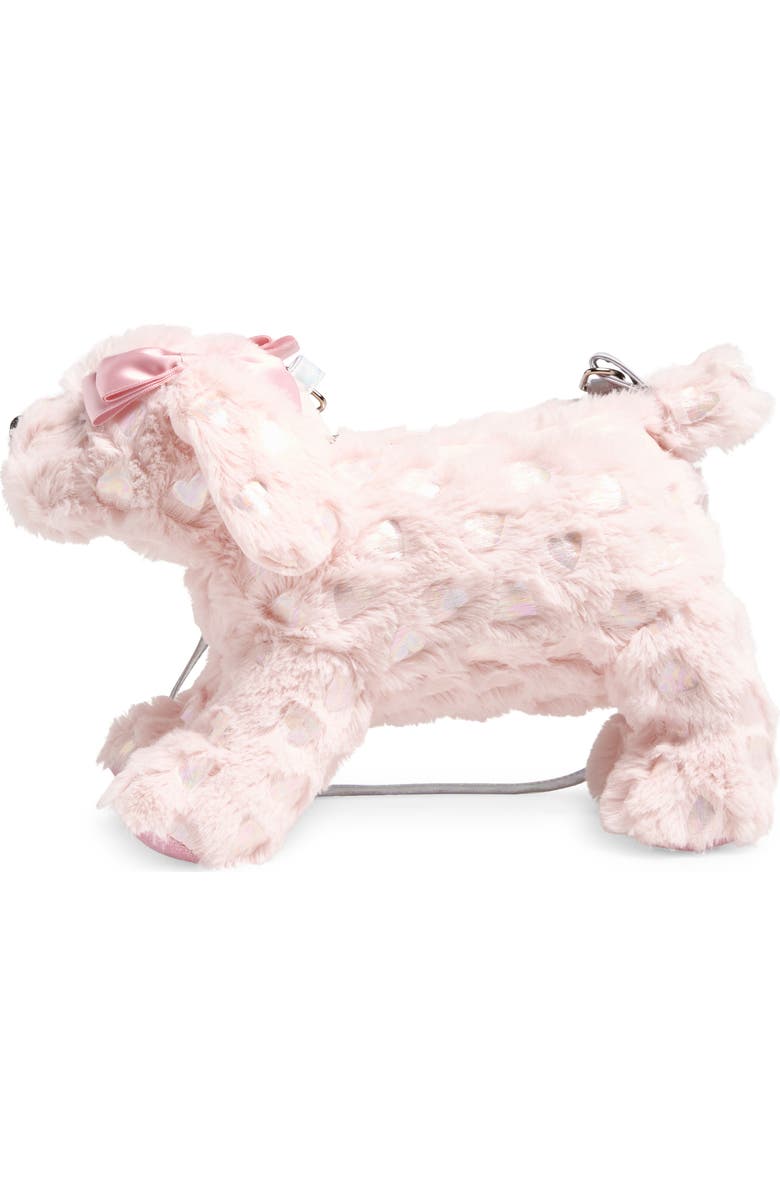 Capelli New York Kids' Faux Fur Puppy Dog Bag, Main, color, Pink Combo