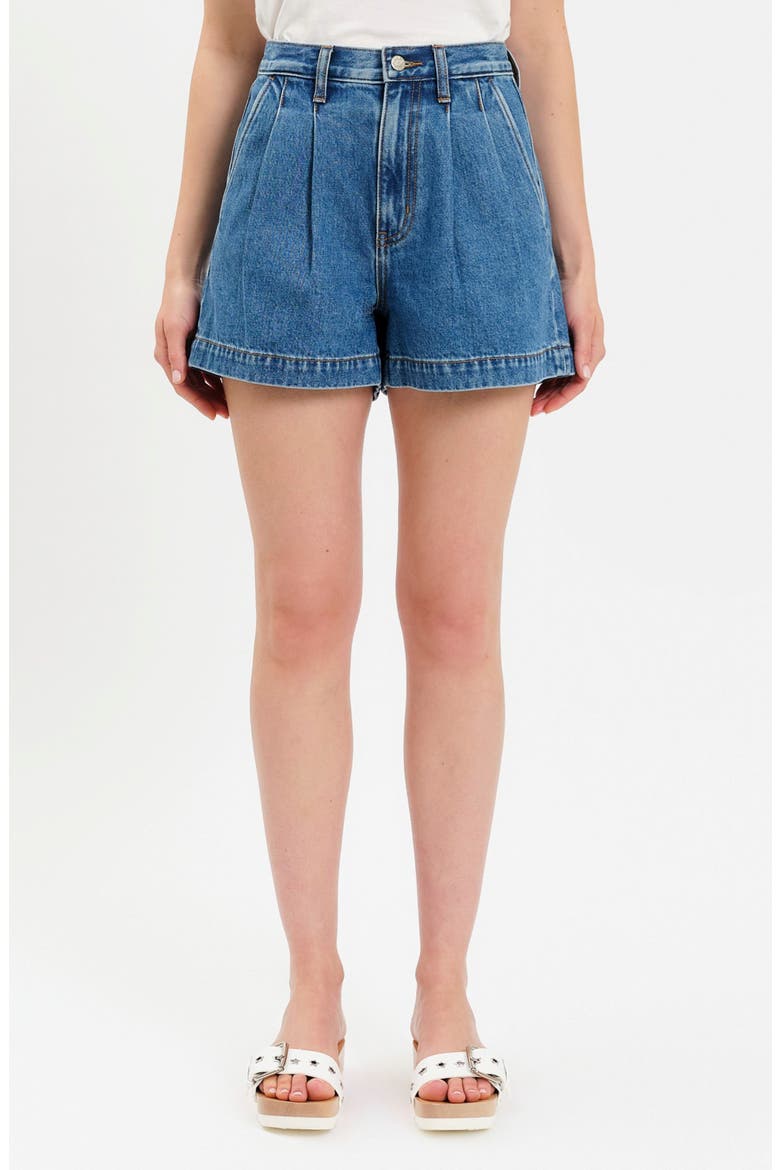 Coronado Pleated Denim Shorts (Women) | Nordstrom