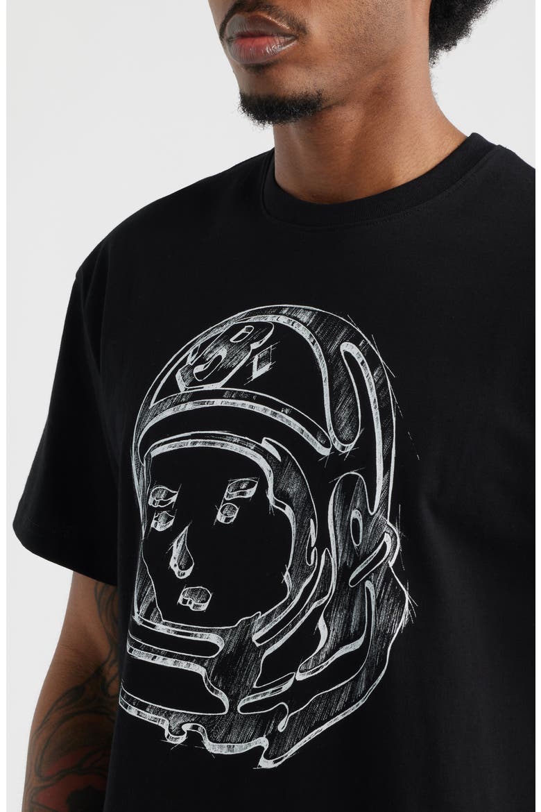 Helmet Sketch Graphic T-Shirt, Alternate, color, BLACK