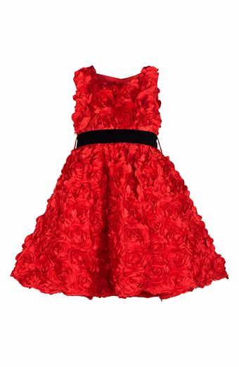 JOE-ELLA Kids' Priscila Rosette Sleeveless Dress