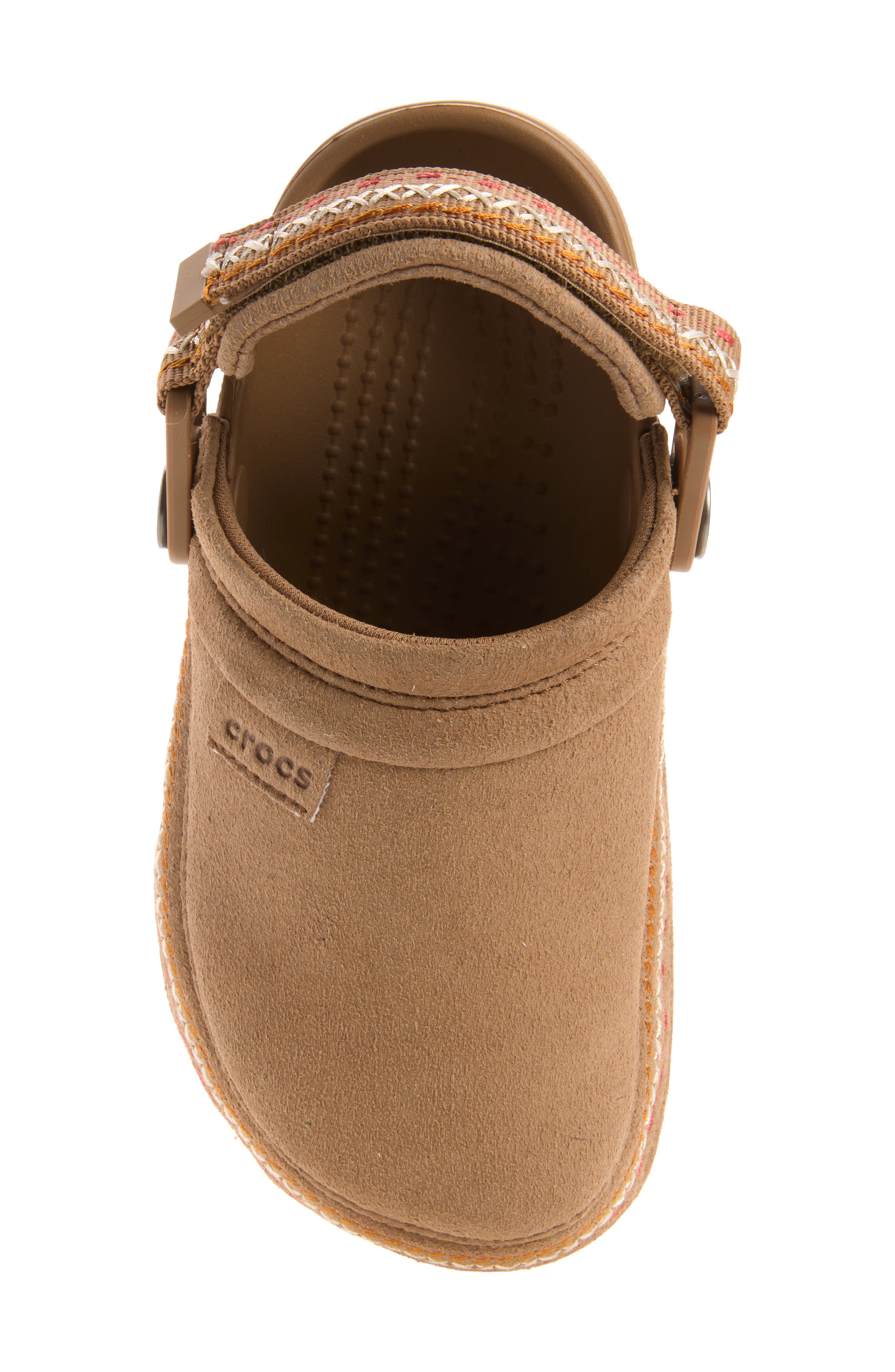 Kids' Crafted Faux Suede Stitch Clog, Alternate, color, SEPIA