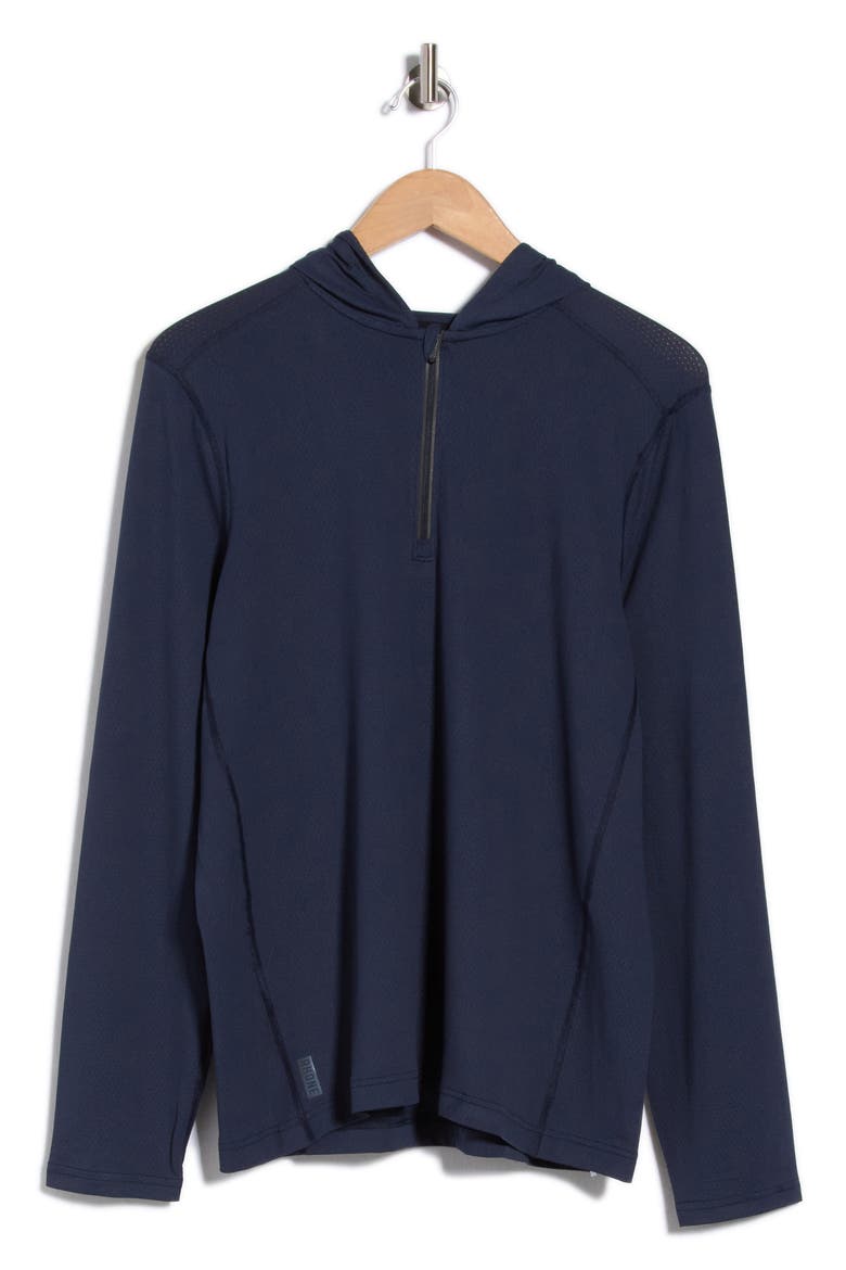 Invictus Training Quarter Zip Hoodie, Alternate, color, TRUE NAVY