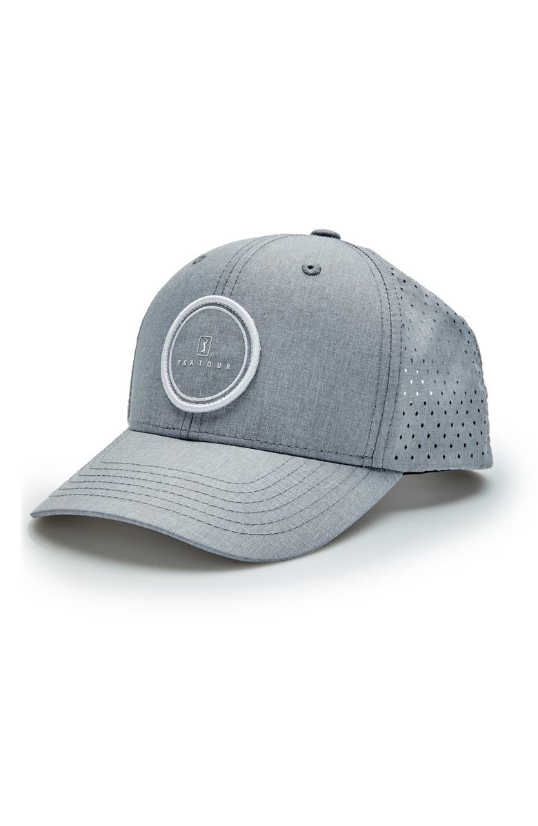 PGA TOUR Heathered Snap Back Hat, Main, color, 