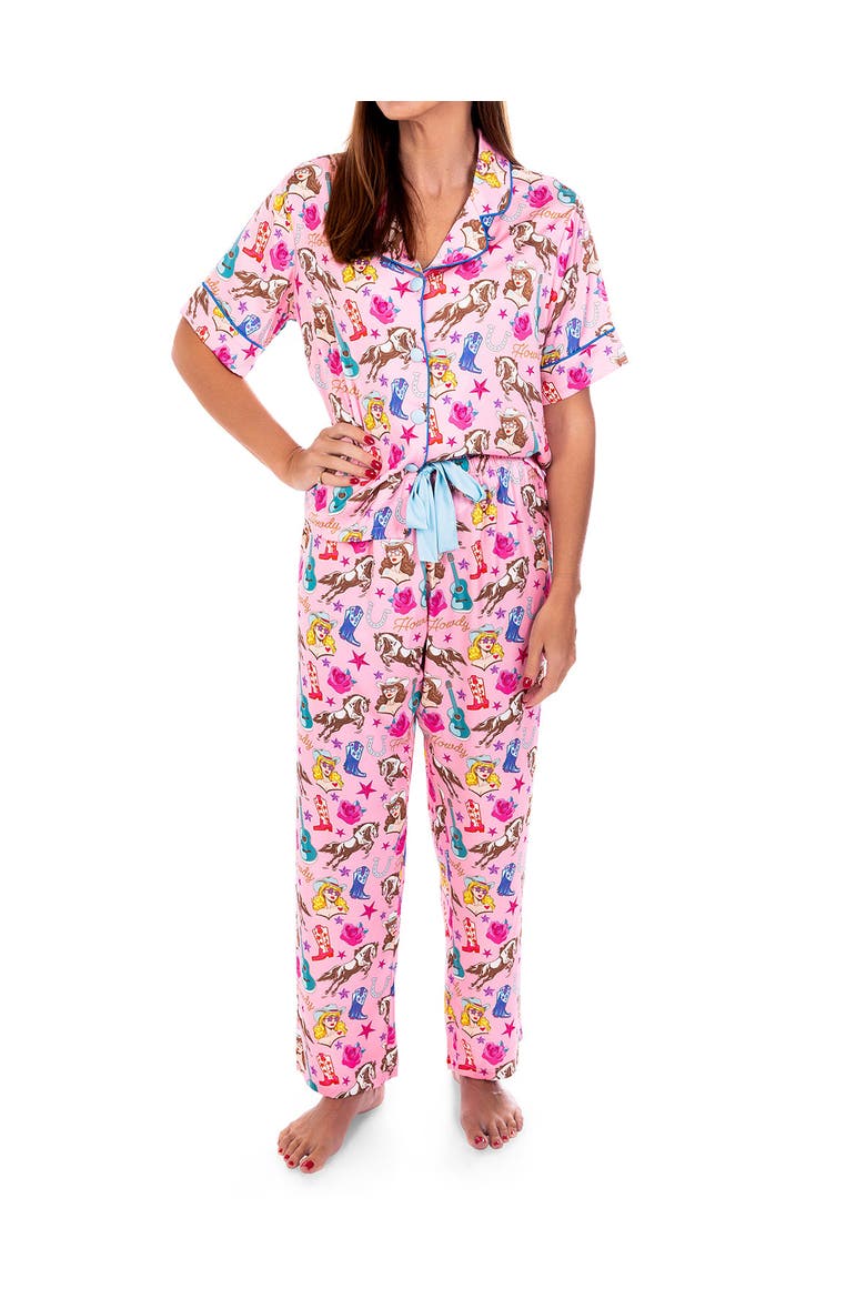 Silky Cowgirl Candy Short Sleeve Pant Set, Main, color, Cowgirl Candy