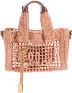 Chloé Mini Summer Banana Crochet Raffia East/West Tote