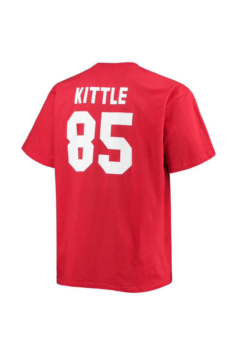 Men's Fanatics Branded George Kittle Scarlet San Francisco 49ers Big & Tall Player Name & Number T-Shirt, Alternate, color, Scarlet