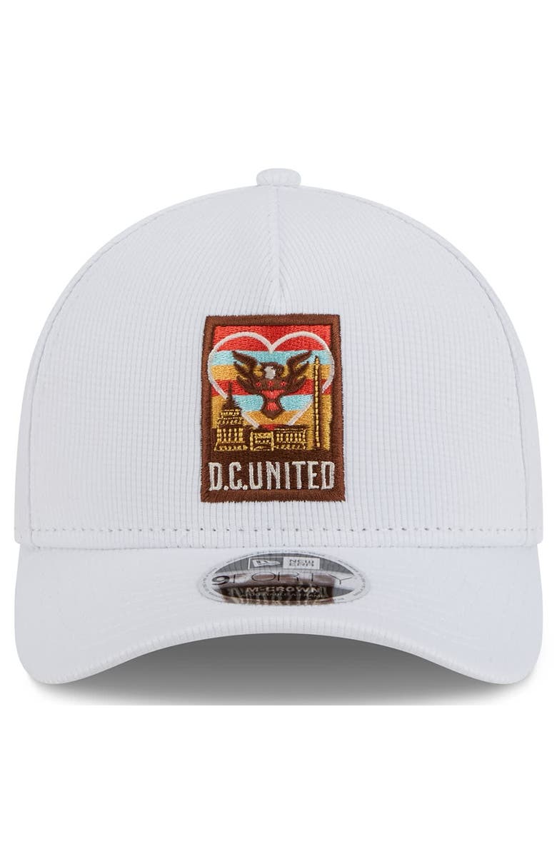 New Era Men's New Era White D.C. United 2025 Jersey Hook 9FORTY M-Crown Adjustable Hat, Alternate, color, White
