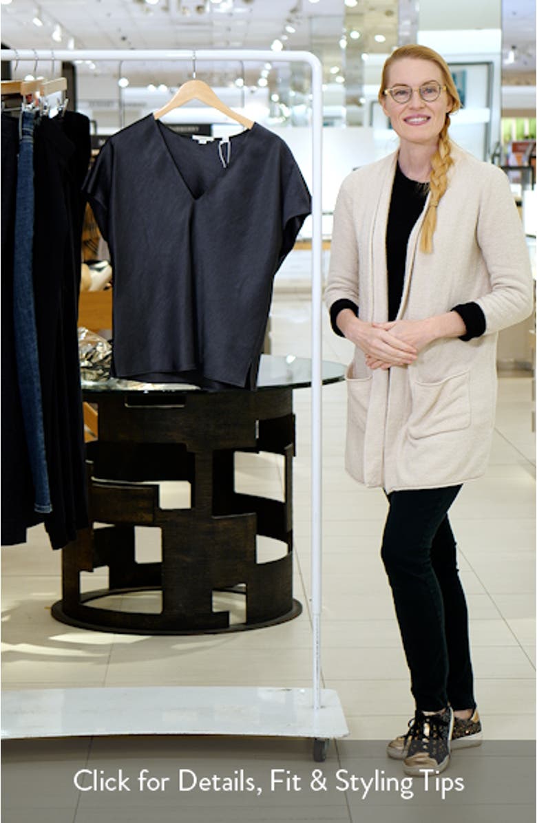 Cap Sleeve V-Neck Top, sales video thumbnail