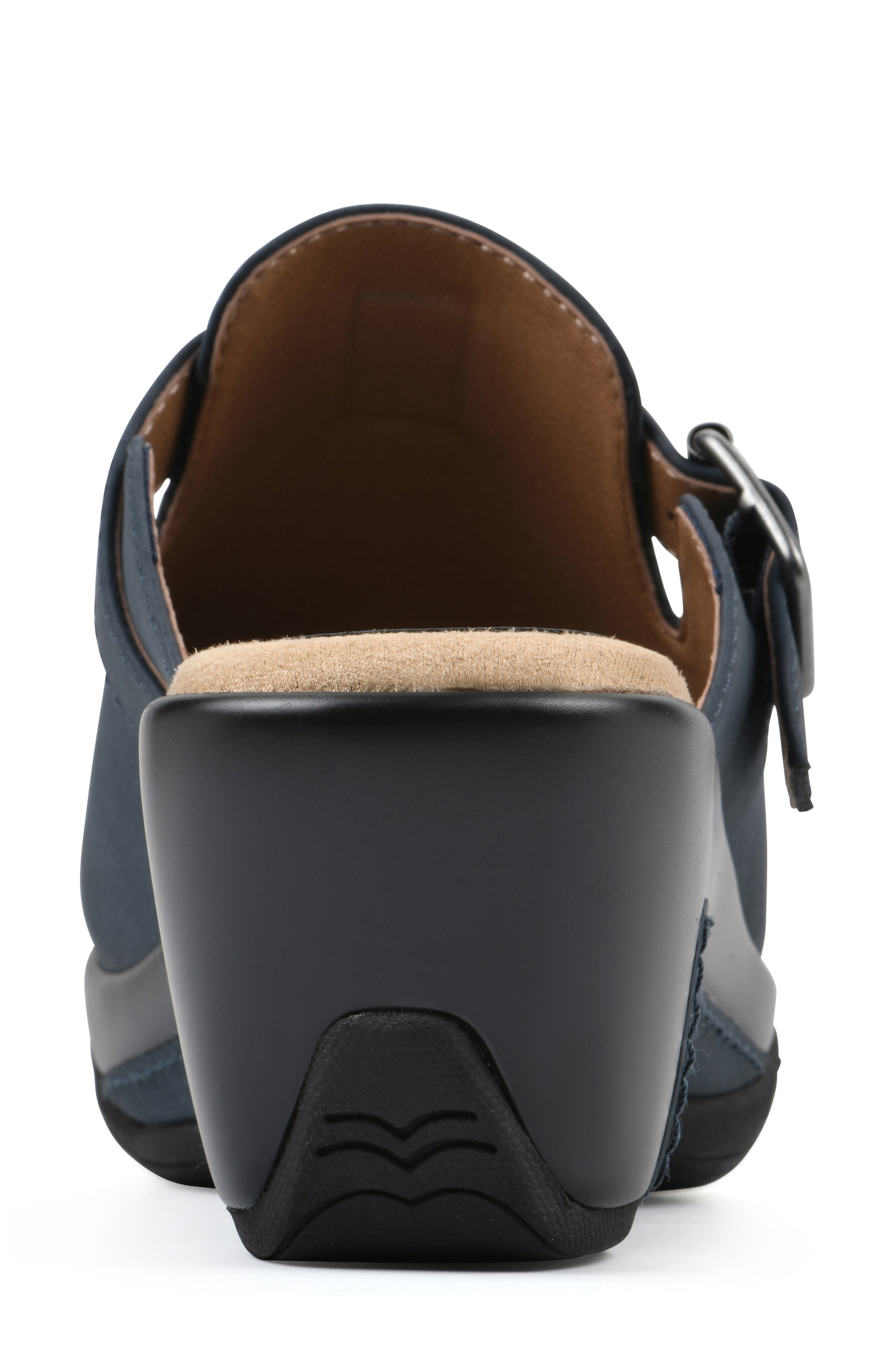 Viewed Mule, Alternate, color, NAVY SMOOTH
