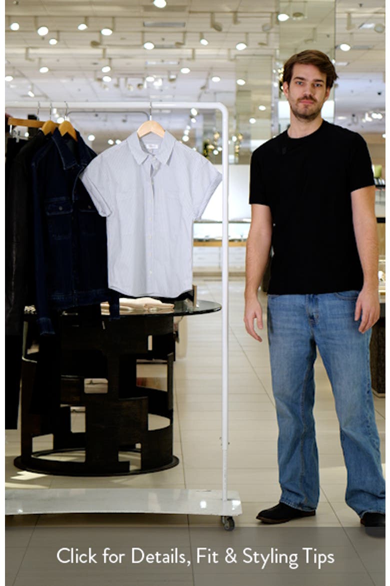 Stripe Short Sleeve Button-Up Shirt video