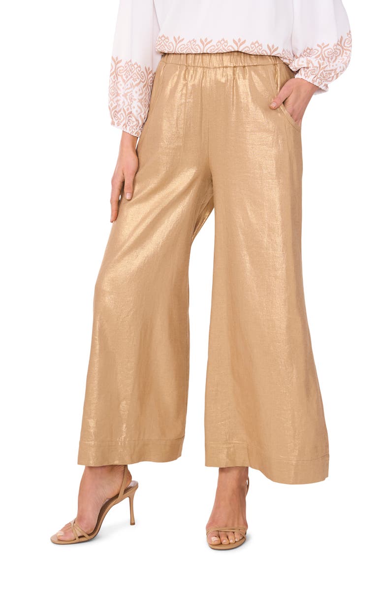 Vince Camuto Wide Leg Pull-On Pants, Alternate, color,